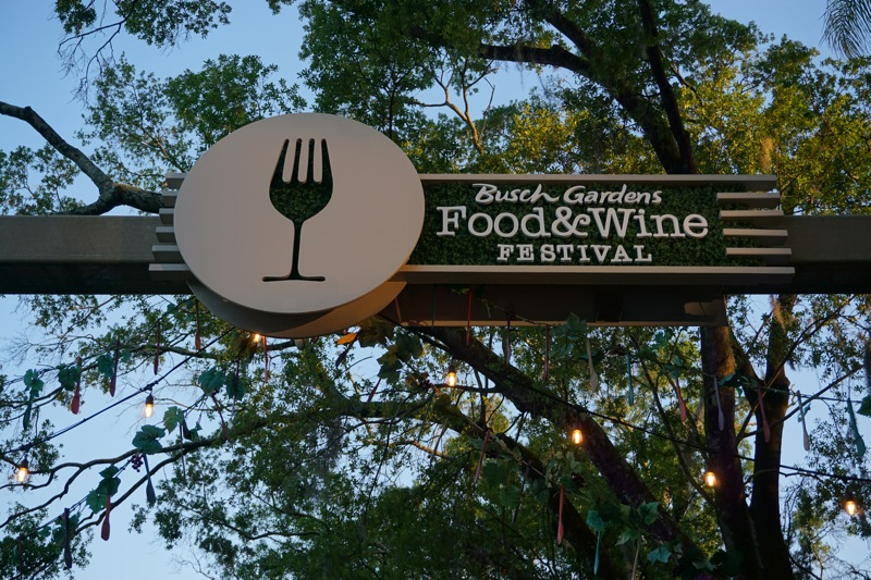 Busch Gardens - Food and Wine Festival - 4-11-16 - SIgn