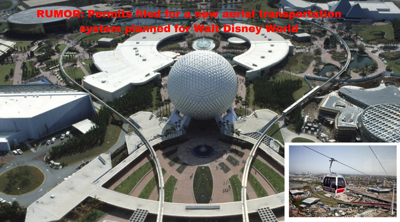 RUMOR- Permits filed for a new aerial transportation system planned for Walt Disney World