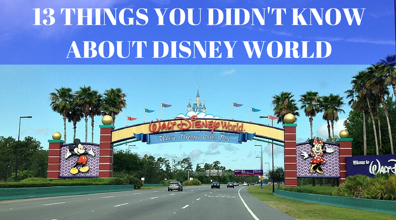 13 THINGS YOU DIDN'T KNOW ABOUT DISNEY WORLD