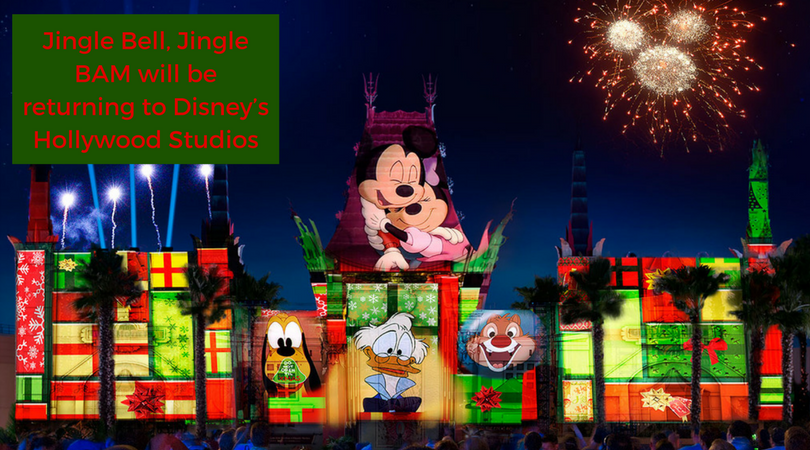 Jingle Bell, Jingle BAM will be returning to Disney’s Hollywood Studios